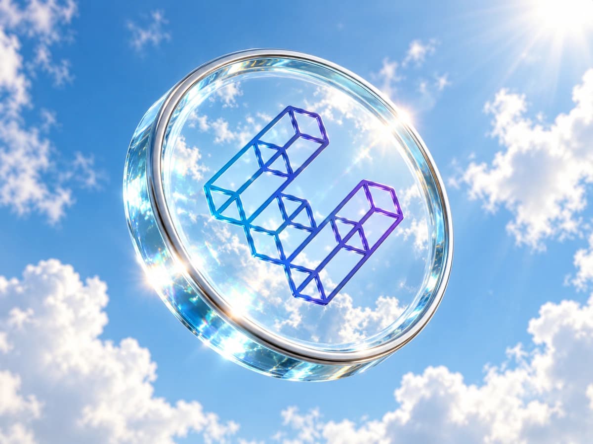 Wrapped Ether glass coin